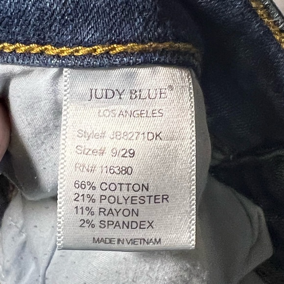 Judy Blue denim jeans distressed size 9/29 EUC stretch - Picture 8 of 8